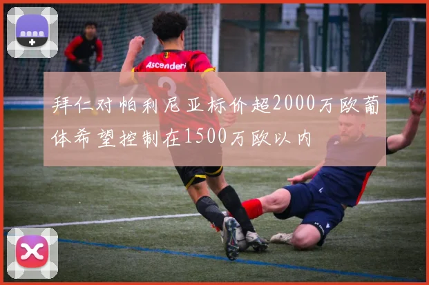 拜仁对帕利尼亚标价超2000万欧葡体希望控制在1500万欧以内